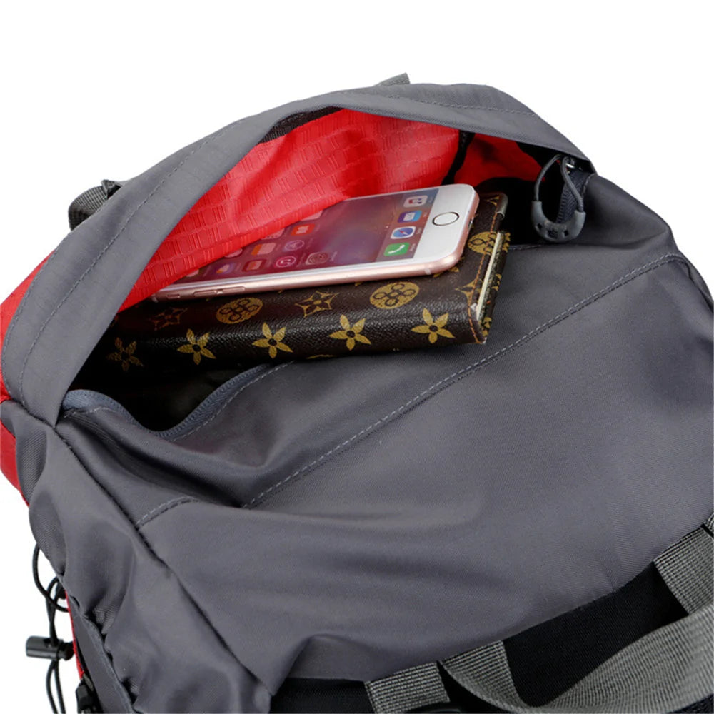 Trekking Climbing and Outdoor Backpack Camping Bag with Rain Cover