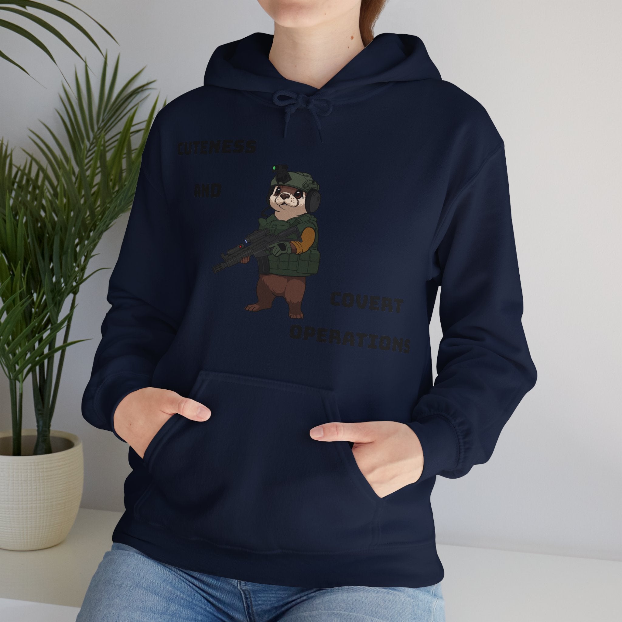 Cuteness & Covert Operations Otter Unisex Hoodie!