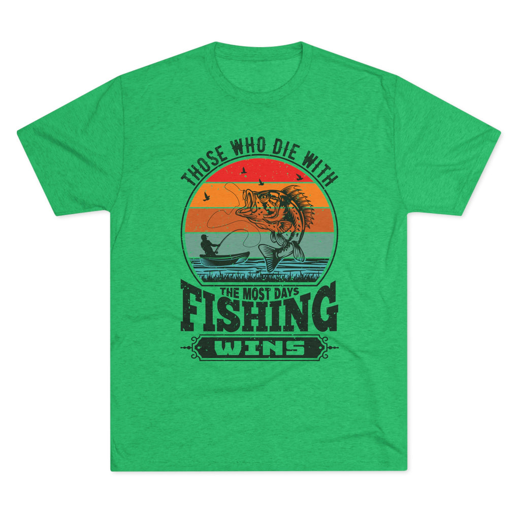 Days With Fishing - Unisex Tri-Blend Crew Tee
