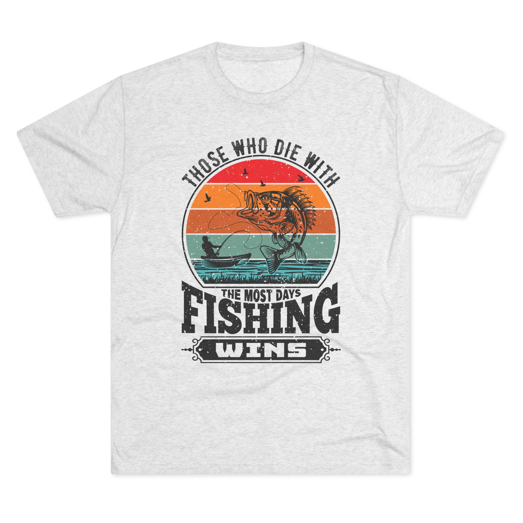 Days With Fishing - Unisex Tri-Blend Crew Tee