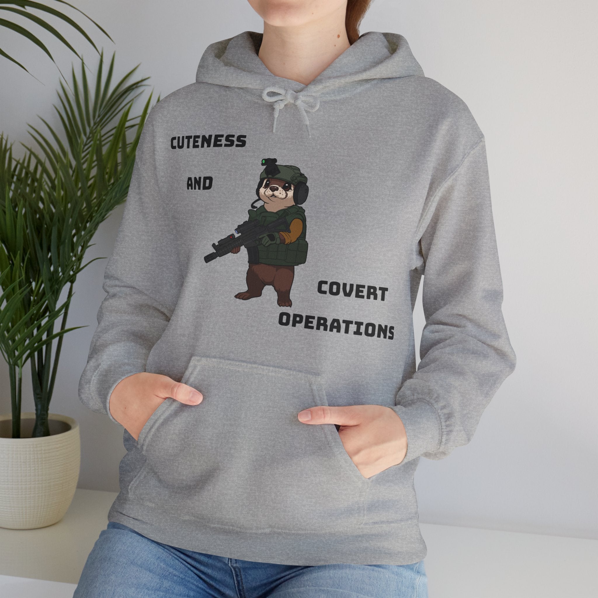 Cuteness & Covert Operations Otter Unisex Hoodie!