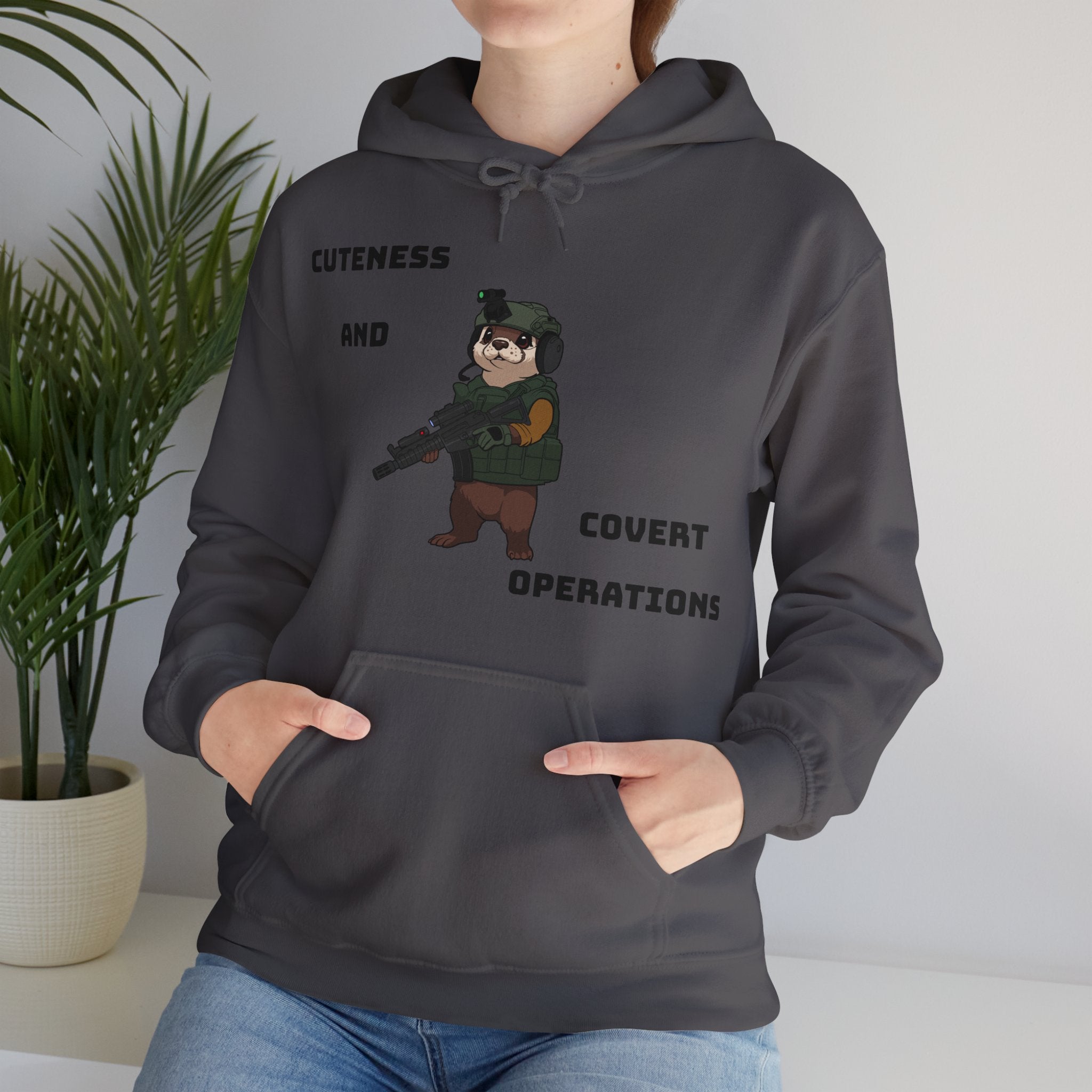 Cuteness & Covert Operations Otter Unisex Hoodie!