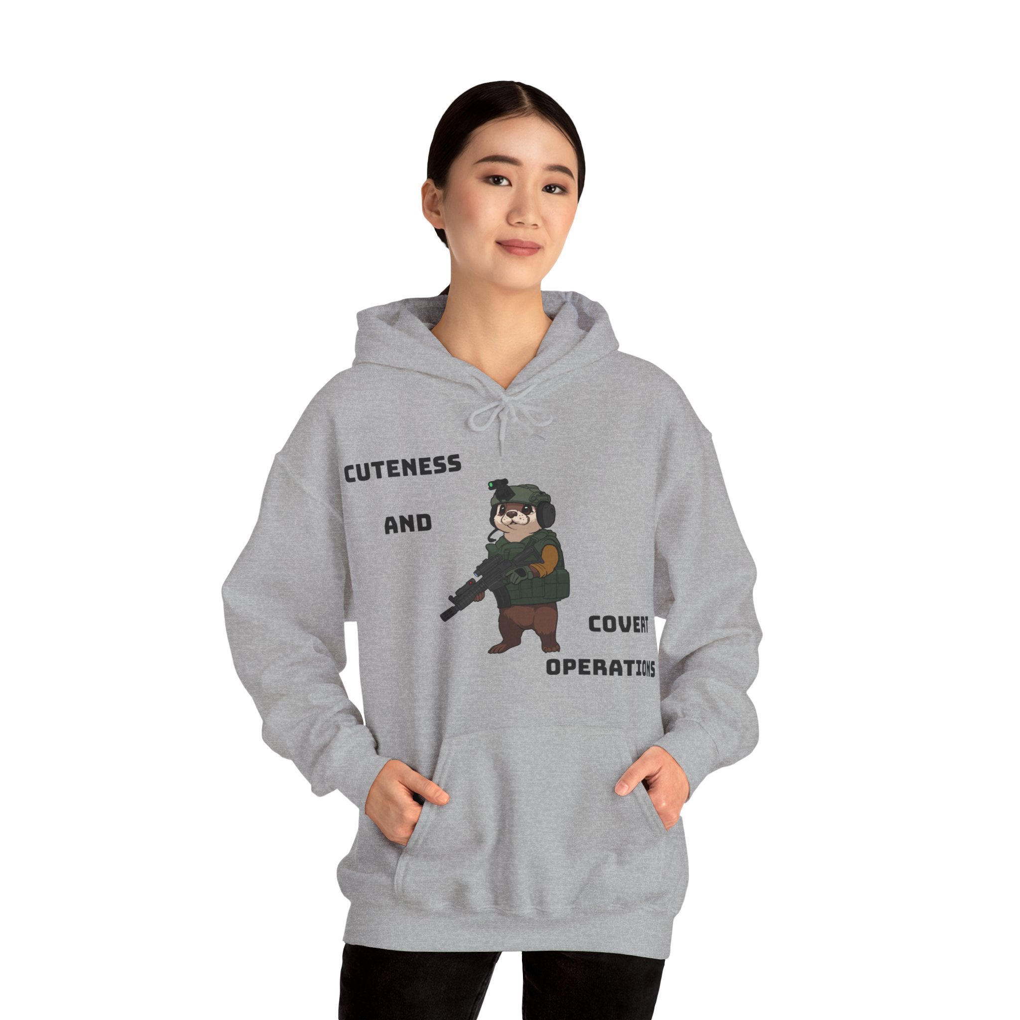 Cuteness & Covert Operations Otter Unisex Hoodie!