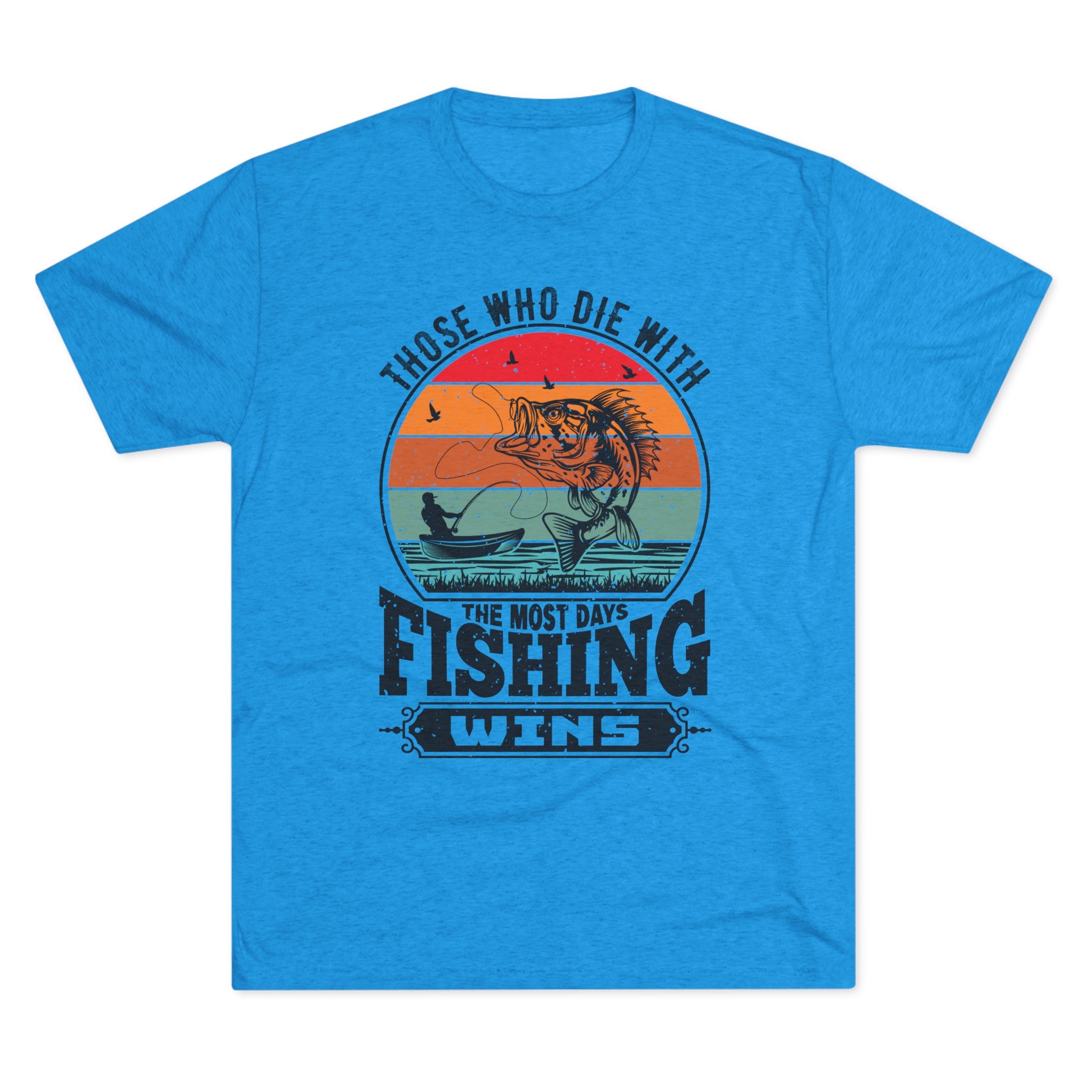 Days With Fishing - Unisex Tri-Blend Crew Tee