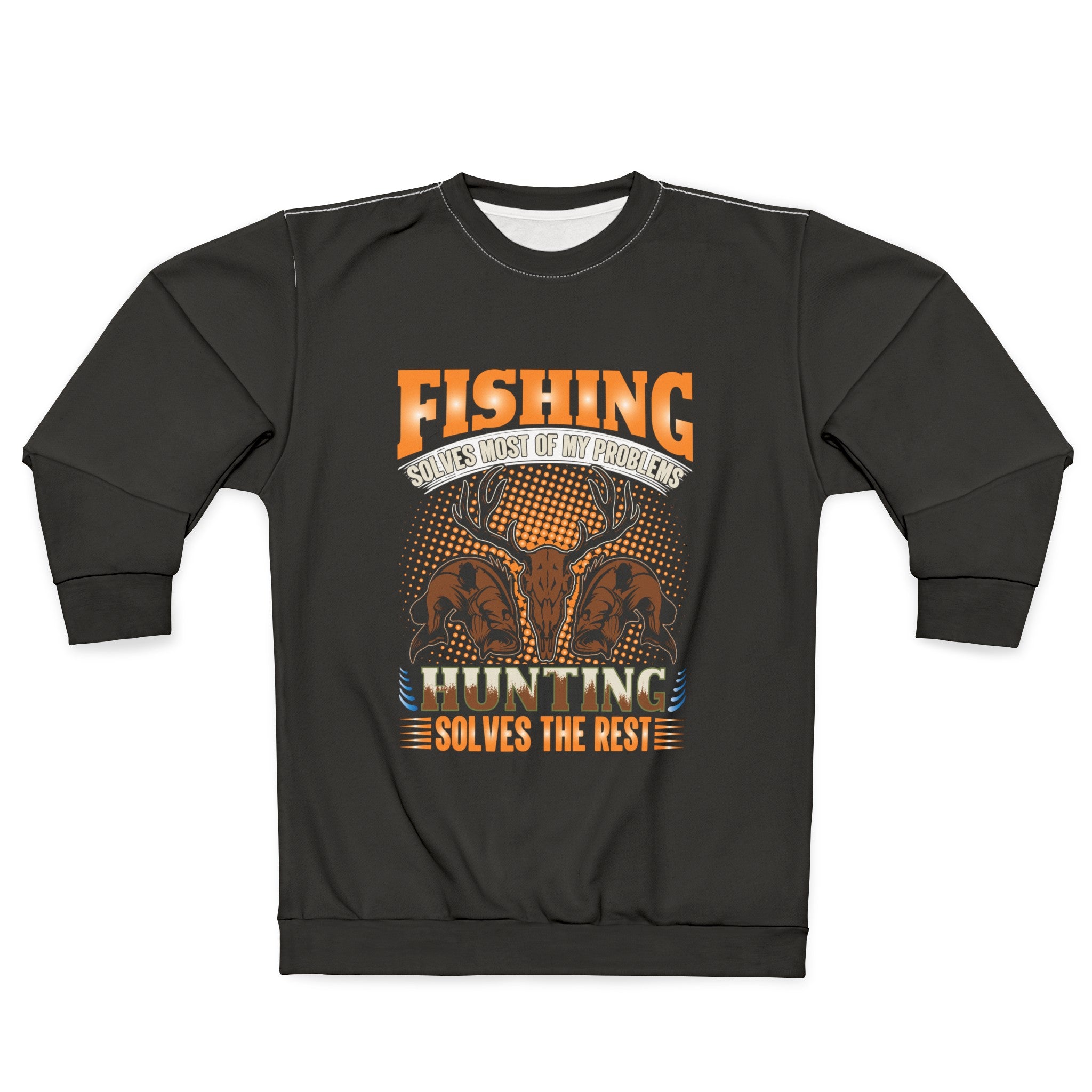 Fishing and Hunting - Unisex Sweatshirt (AOP)
