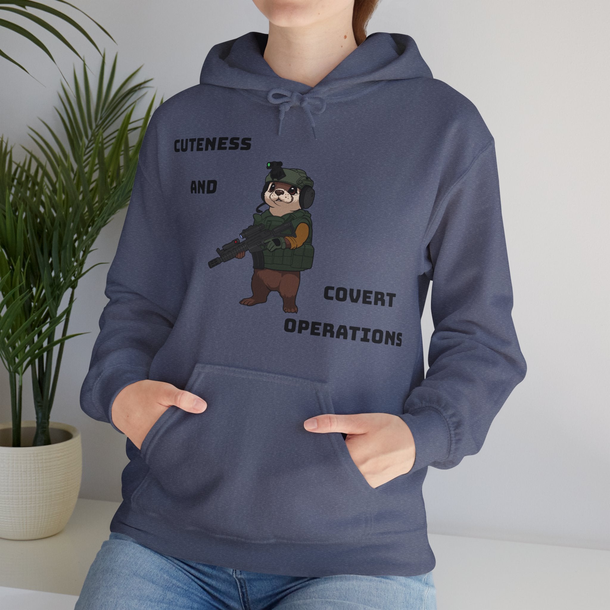 Cuteness & Covert Operations Otter Unisex Hoodie!