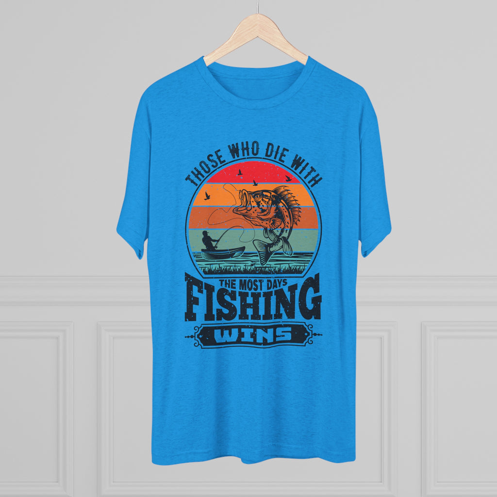 Days With Fishing - Unisex Tri-Blend Crew Tee