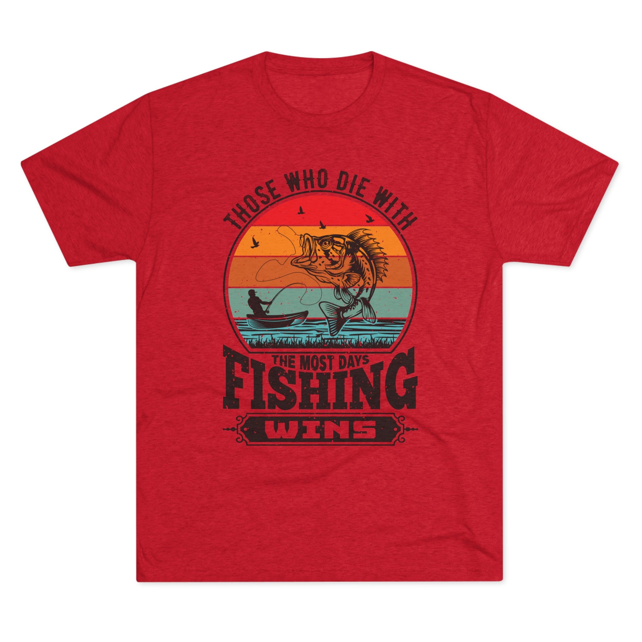 Days With Fishing - Unisex Tri-Blend Crew Tee