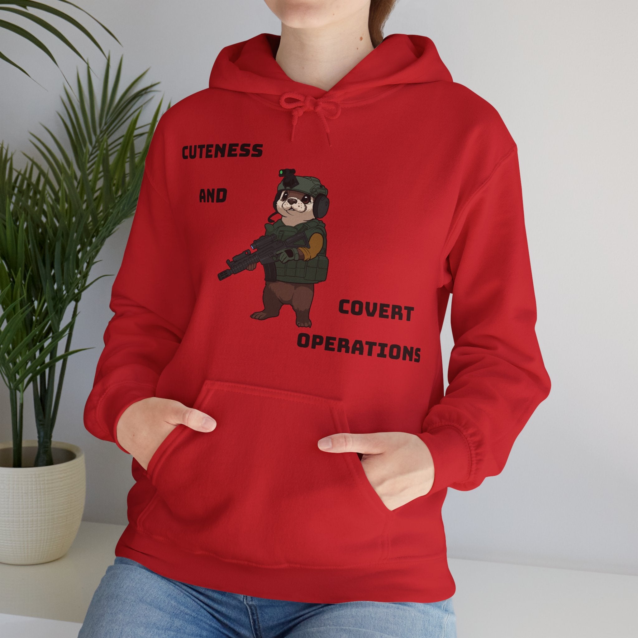 Cuteness & Covert Operations Otter Unisex Hoodie!