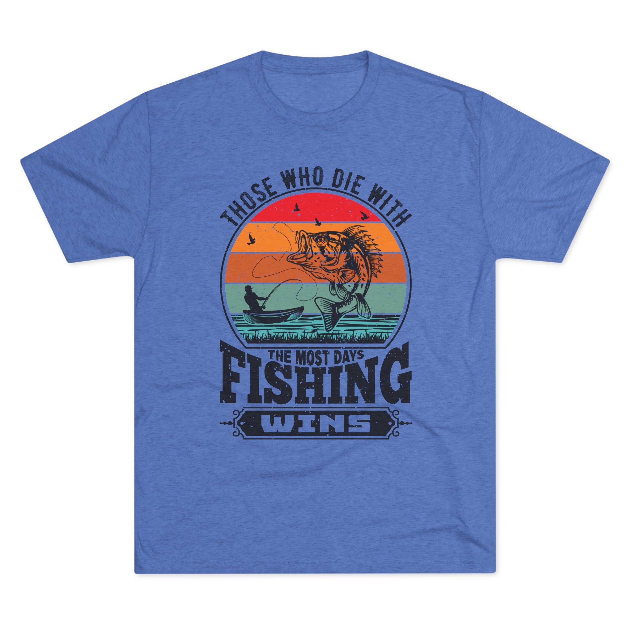 Days With Fishing - Unisex Tri-Blend Crew Tee