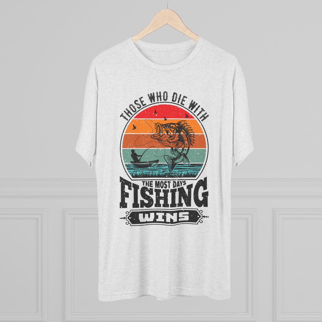 Days With Fishing - Unisex Tri-Blend Crew Tee