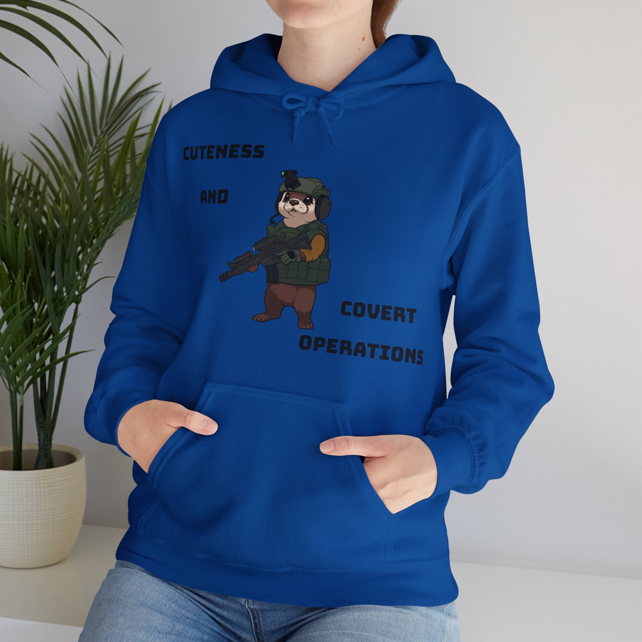Cuteness & Covert Operations Otter Unisex Hoodie!