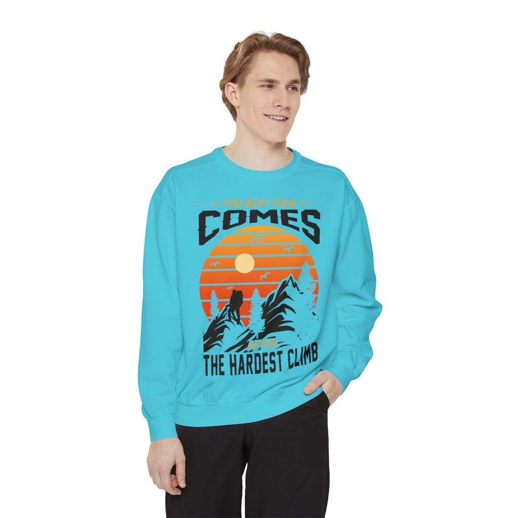 Hardest Climb - Unisex Garment-Dyed Sweatshirt