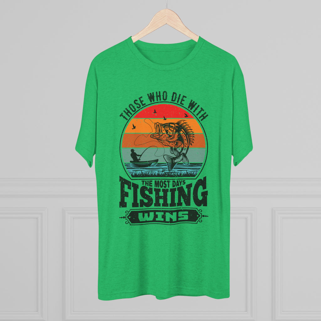 Days With Fishing - Unisex Tri-Blend Crew Tee