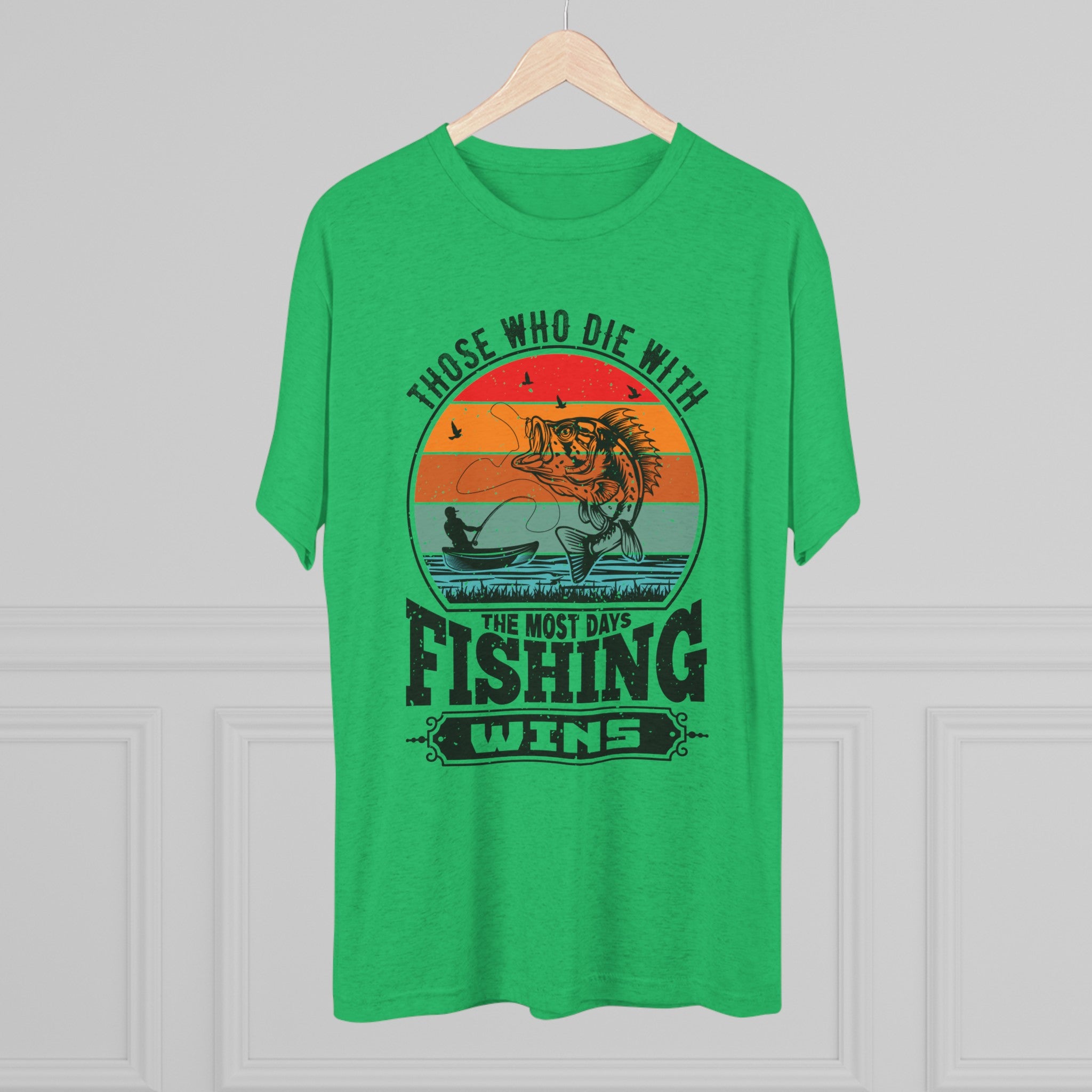 Days With Fishing - Unisex Tri-Blend Crew Tee
