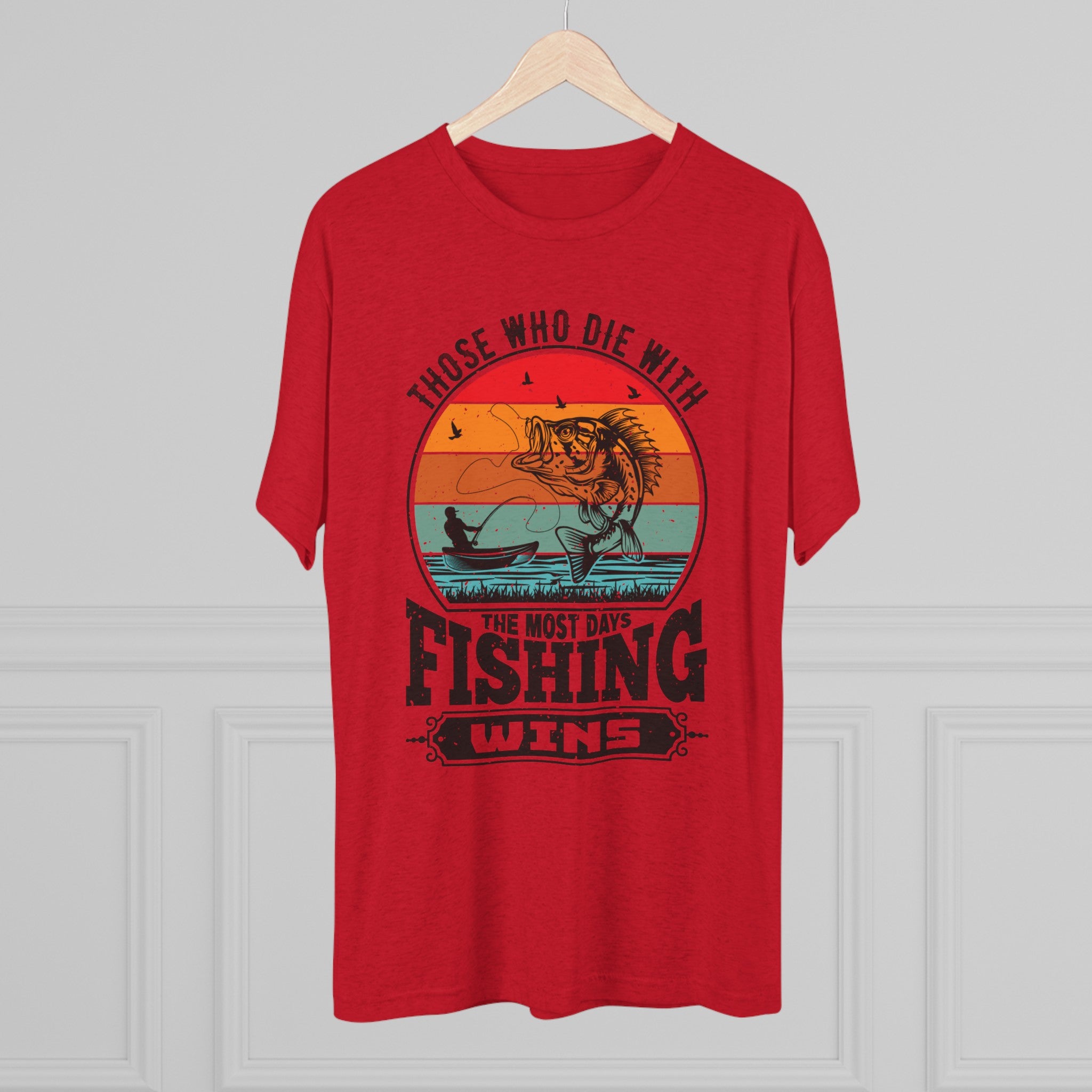 Days With Fishing - Unisex Tri-Blend Crew Tee