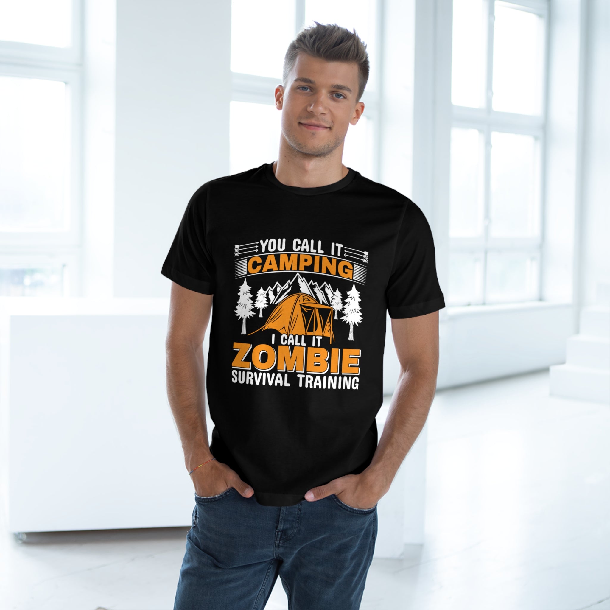 Zombie Survival Training - Unisex Deluxe T-shirt