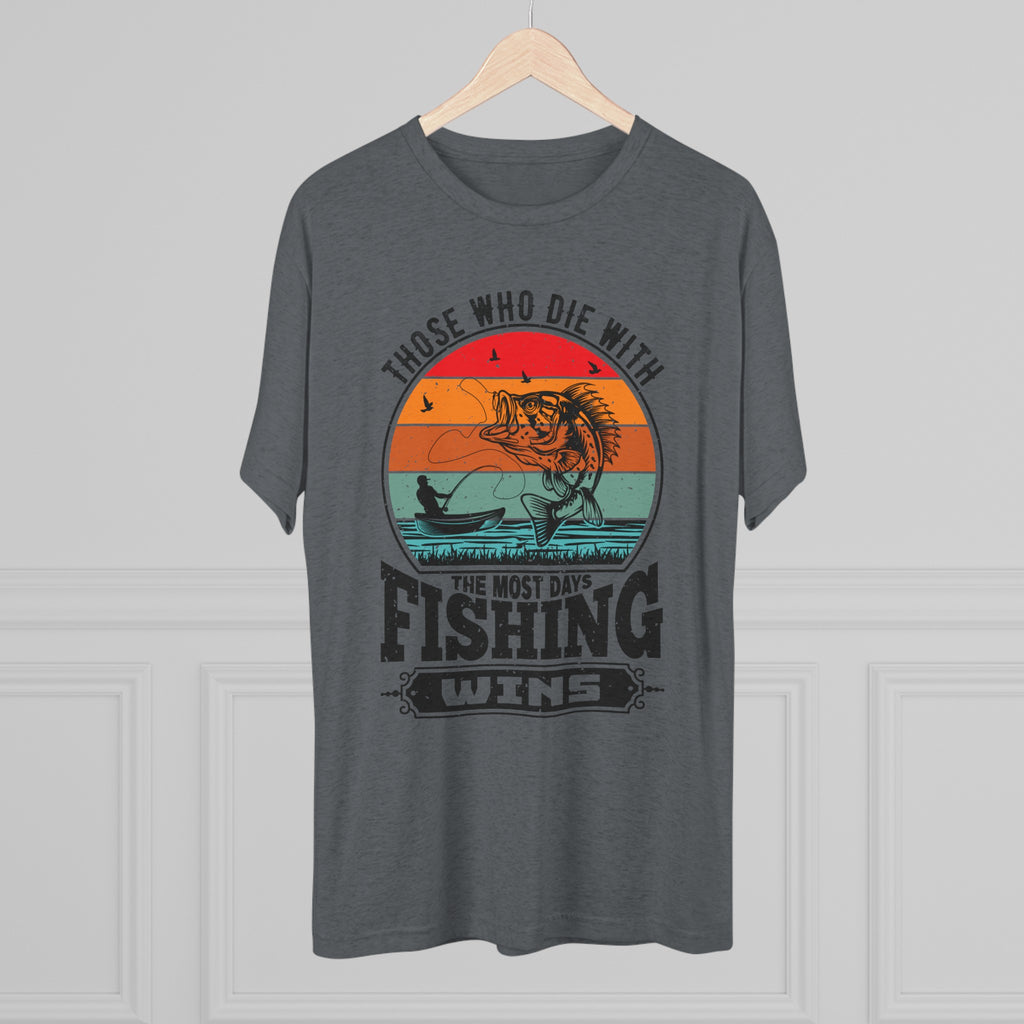 Days With Fishing - Unisex Tri-Blend Crew Tee
