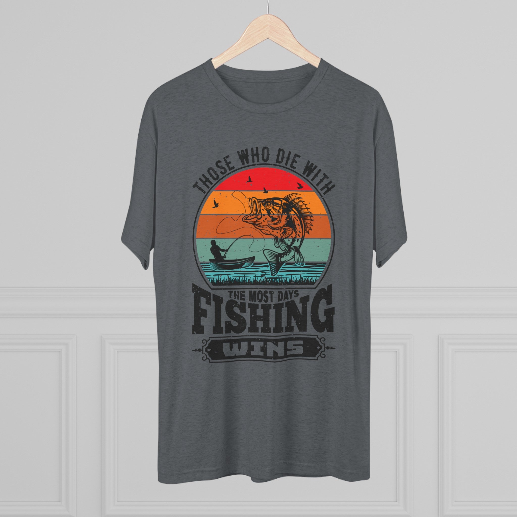 Days With Fishing - Unisex Tri-Blend Crew Tee