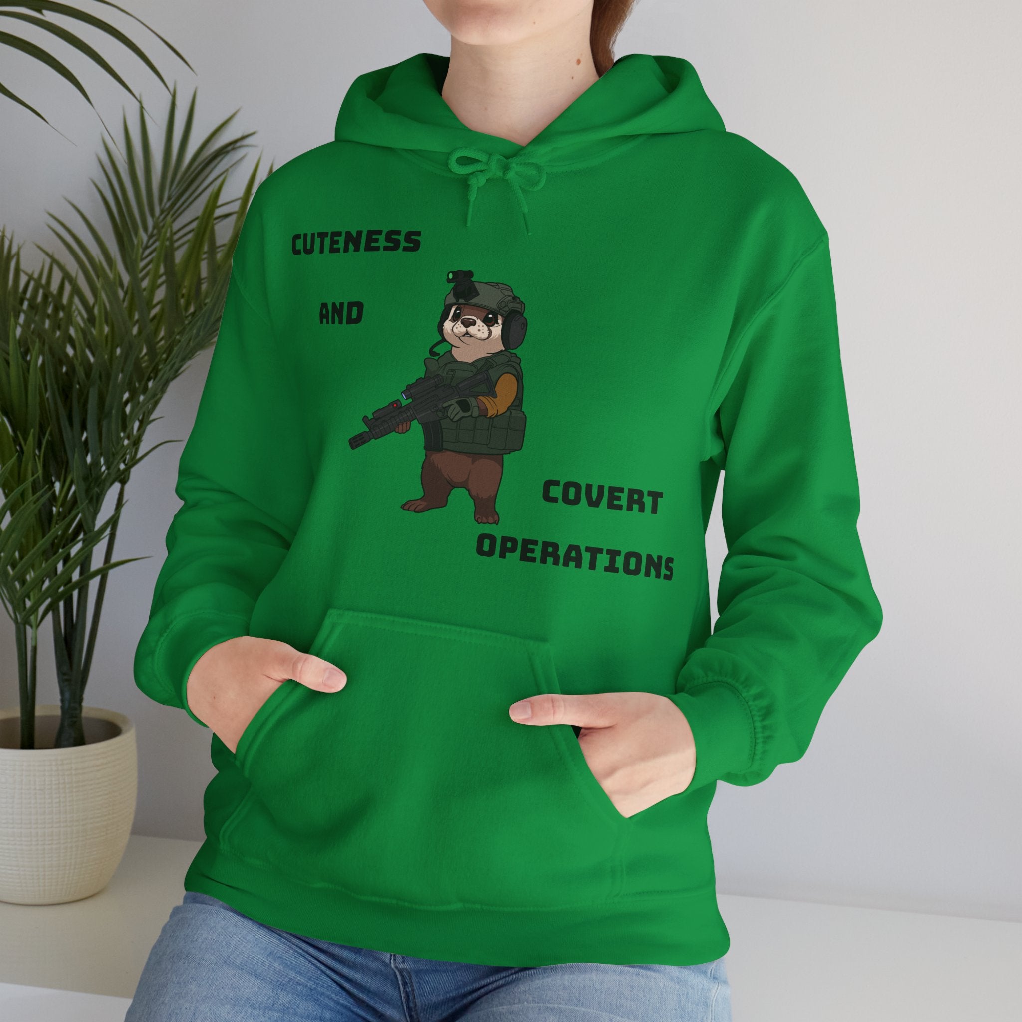 Cuteness & Covert Operations Otter Unisex Hoodie!