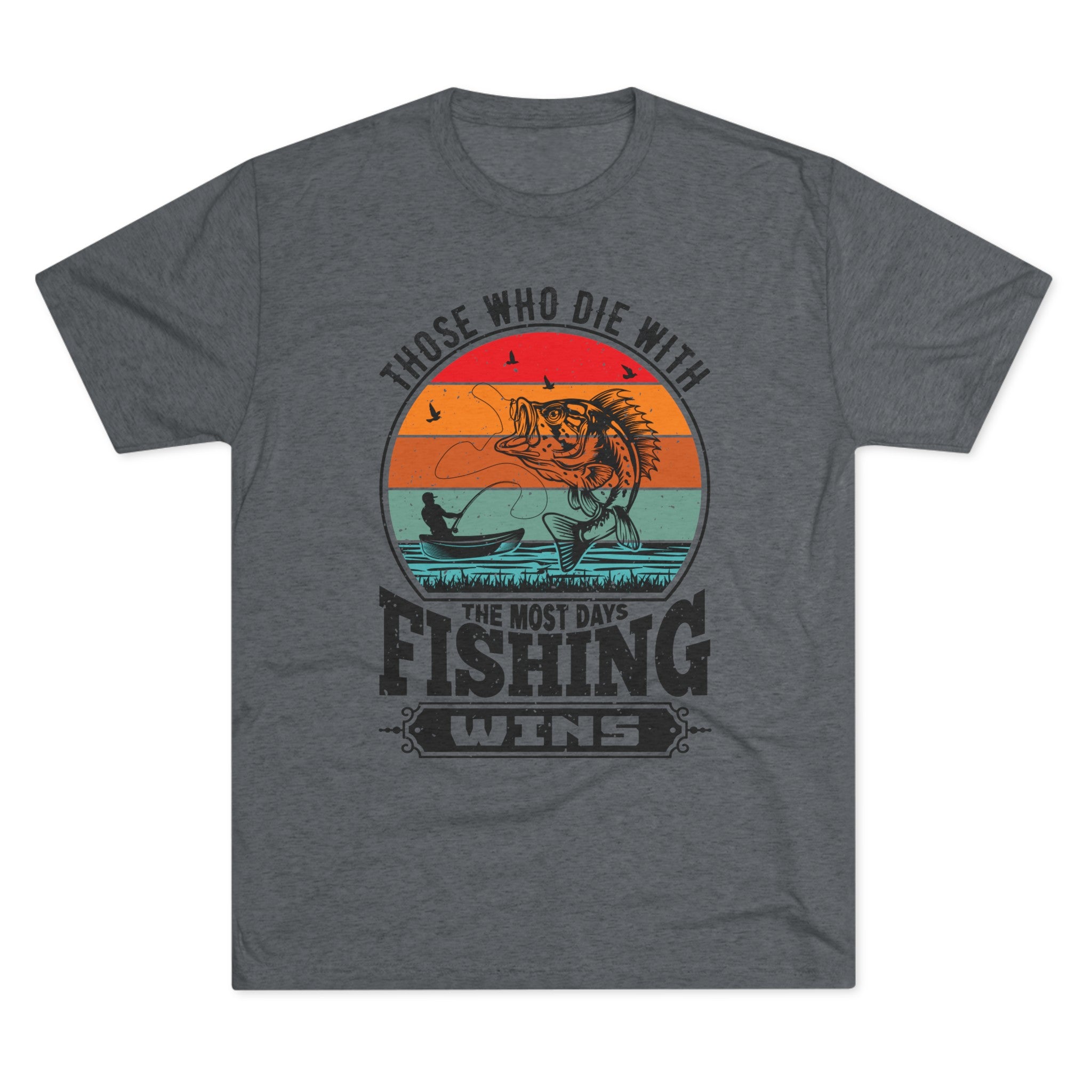 Days With Fishing - Unisex Tri-Blend Crew Tee