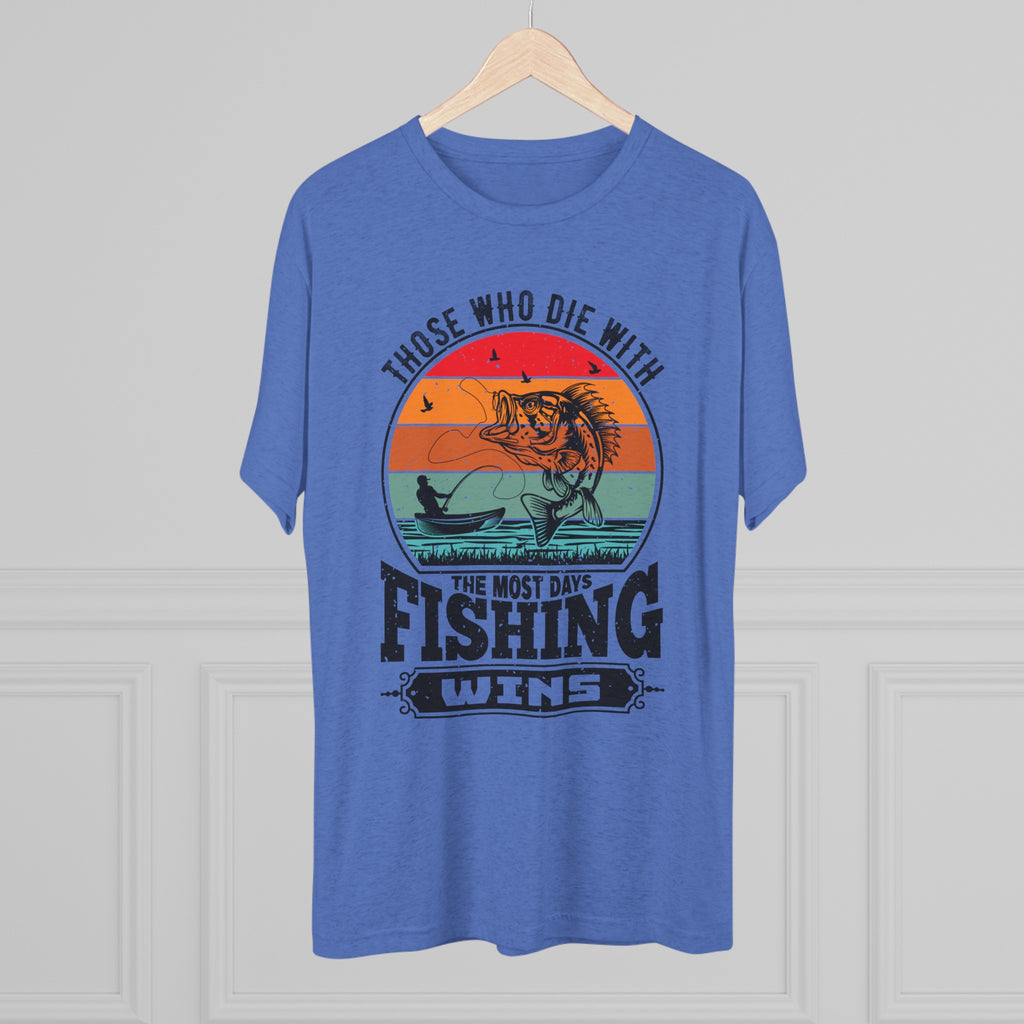 Days With Fishing - Unisex Tri-Blend Crew Tee