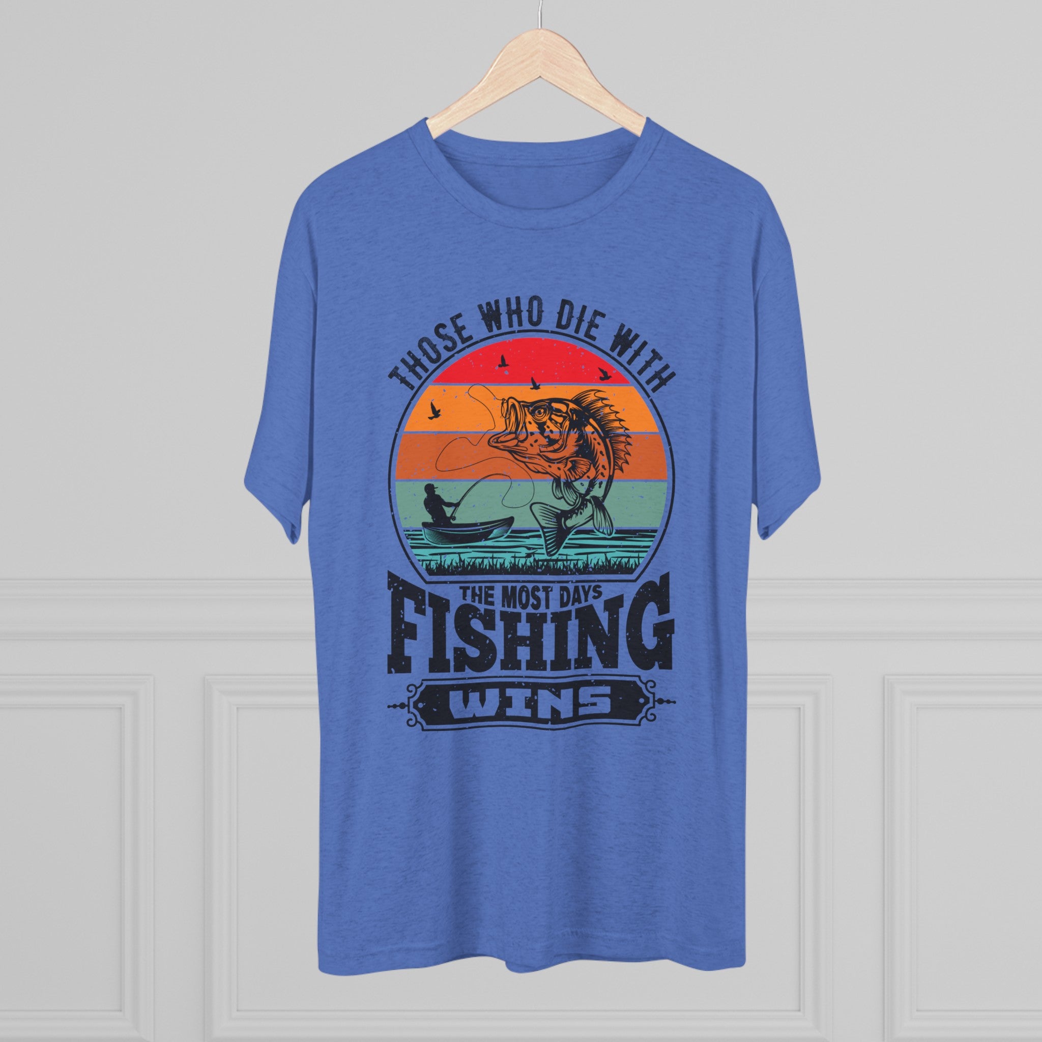 Days With Fishing - Unisex Tri-Blend Crew Tee