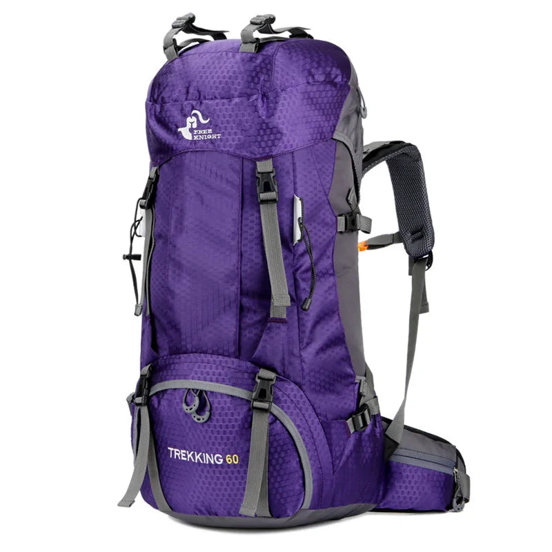 Trekking Climbing and Outdoor Backpack Camping Bag with Rain Cover