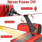 Hand Crank Powered Camping Light With AM/FM - Tactical Wilderness