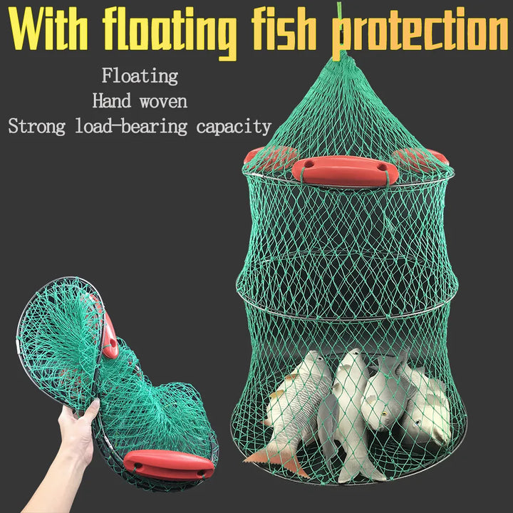 Foldable Fishing Mesh Basket - Tactical Wilderness