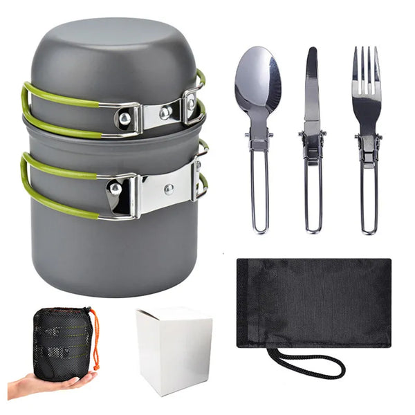 Portable Camping Cookware Set - Tactical Wilderness