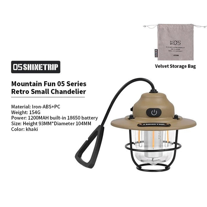 Rechargeable Outdoor Vintage Light - Tactical Wilderness