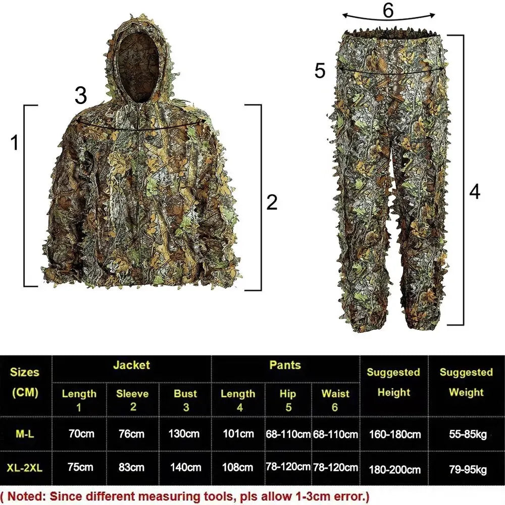 3D Leafy Bionic Camouflage Suit - Tactical Wilderness