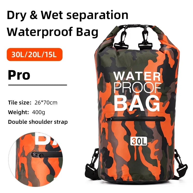 Camping 15L/30L Waterproof Dry Bags - Tactical Wilderness