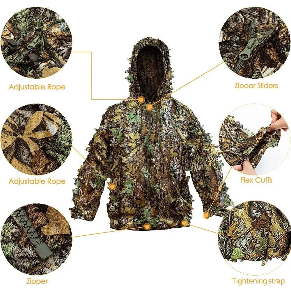 3D Leafy Bionic Camouflage Suit - Tactical Wilderness