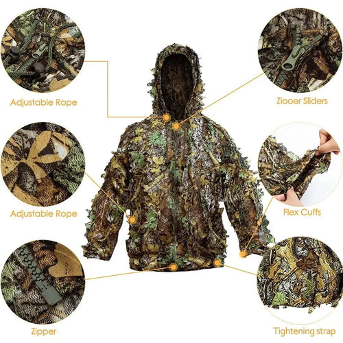 3D Leafy Bionic Camouflage Suit - Tactical Wilderness