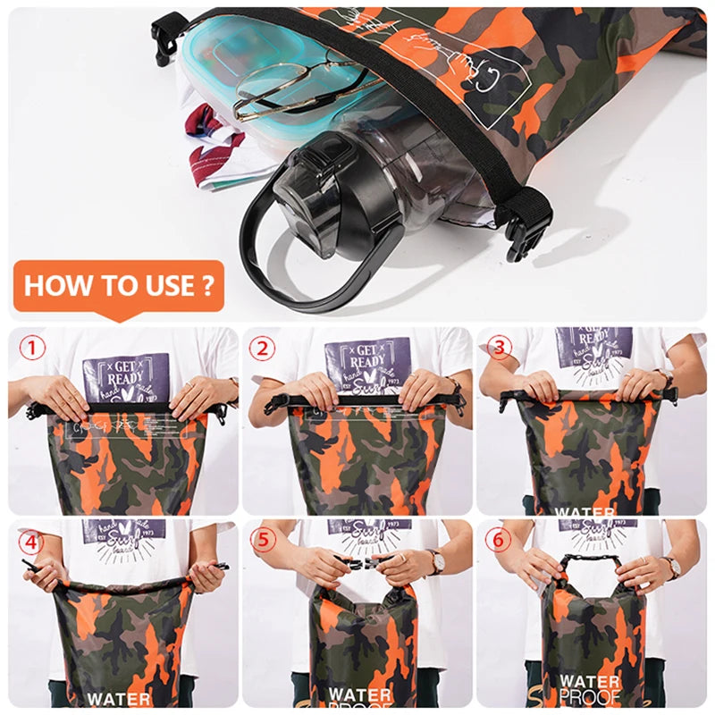 Camping 15L/30L Waterproof Dry Bags - Tactical Wilderness