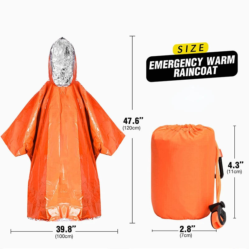 Emergency Survival Raincoat - Tactical Wilderness