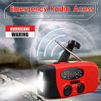 Hand Crank Powered Camping Light With AM/FM - Tactical Wilderness
