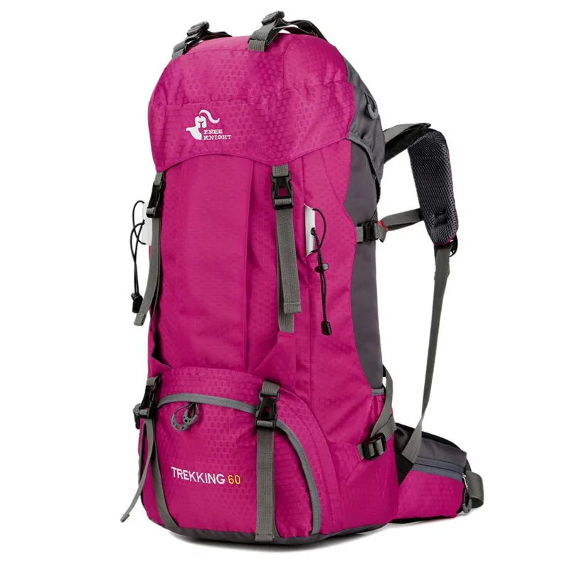 Trekking Climbing and Outdoor Backpack Camping Bag with Rain Cover