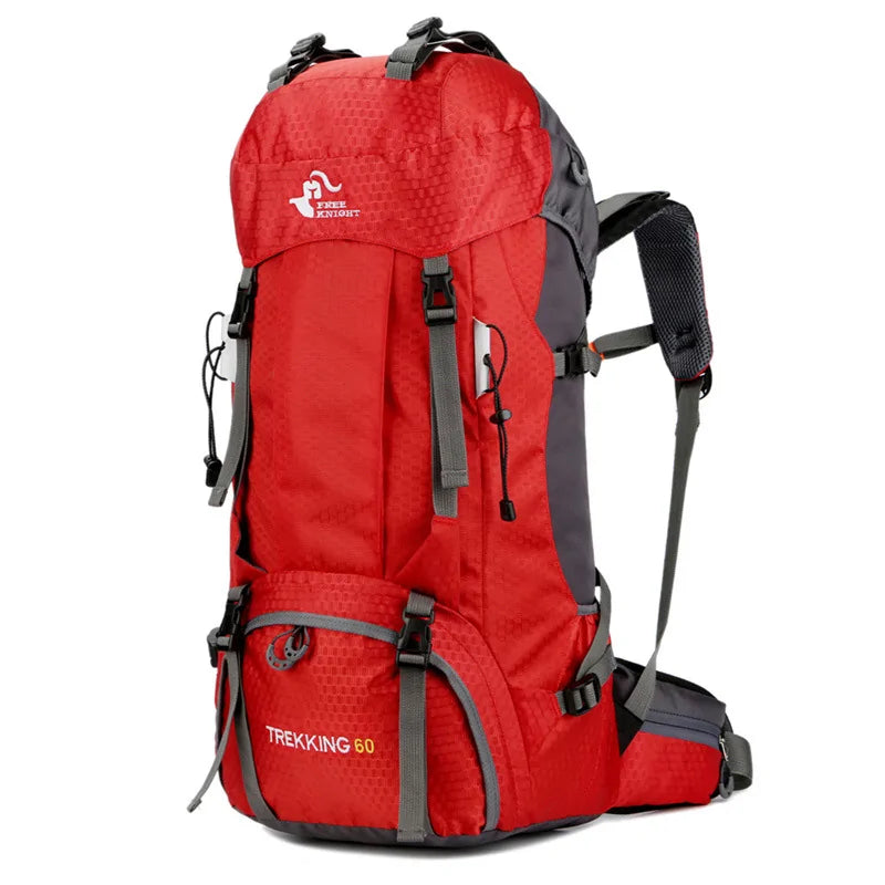 Trekking Climbing and Outdoor Backpack Camping Bag with Rain Cover